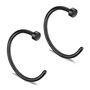 Zeayebsr 6 Pièces Nez Bague À Lèvres Piercing Corps, Goujons Septum en Acier Inoxydable Fer à Cheval Hoop Stud Anneaux pour Sour