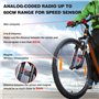 SPGOOD Compteur Vélo sans Fil, 19 Fonctions Étanche IP54 avec Compteur Vélo De Vitesse De Vélo À Affichage Rétro-Éclairé, Compte