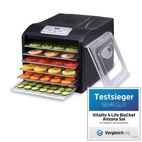 Déshydrateur Alimentaire BioChef Arizona Sol 6 Plateaux - Noir