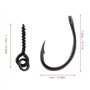 Vis d'appât Carpe Bait Screws 30 pièces/Ensemble PVC vis d'appât de pêche utiles Carpe, cuivre Ronnie Rig Set vis d'appât de pêc