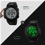 VDSOW Montre de Sport étanche avec Alarme/Chronomètre, Large Poignet Militaire avec rétro-éclairage LED pour Homme