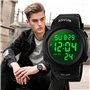 RSVOM Montres Militaire numériques de Sport étanche 5 ATM, avec Alarme/chronomètre Noir Grand Visage en Cours d'exécution avec r