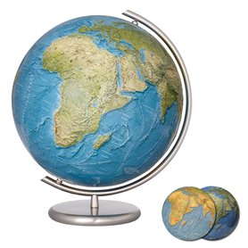 Columbus DUORAMA Globe terrestre Lumineux 40 cm avec Image sur Carte laminée à la Main sur Une Boule de Cristal soufflée à la Bo