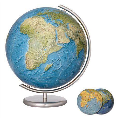 Columbus DUORAMA Globe terrestre Lumineux 40 cm avec Image sur Carte laminée à la Main sur Une Boule de Cristal soufflée à la Bo