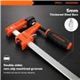 JORGENSEN Jeu de 2 Serre-joints en Métallique, Serre Joint à Vis avec Mâchoire de 60mm, Force de Serrage Maximale 136kg, Ouvertu