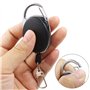 Amaoma 10 Pièces Porte Badge Enrouleur Portes-Clés Rétractable Badge Reel Clip Attache Ceinture Mousqueton Ressort Portes-clés D