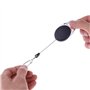 Amaoma 10 Pièces Porte Badge Enrouleur Portes-Clés Rétractable Badge Reel Clip Attache Ceinture Mousqueton Ressort Portes-clés D