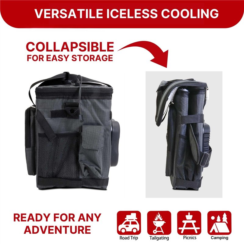 Image secondaire de Koolatron Sac Isotherme 13L Glacière Électrique Glacière Portable 12V Mini Réfrigérateur Étanche Voiture Bandoulière Réglable Sa