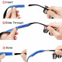 Lunettes Titulaire Sangle Sports Lunettes Sangle Élastique Sangle de Cou élastique-Lunettes Lunettes Douces Sangle pour Lunettes