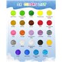 Recharges de filament PLA 24 couleurs pour stylo 3D, filament premium 1,75 mm pour imprimante 3D/stylo 3D, chaque couleur 3 mètr