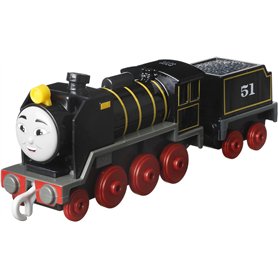 Thomas & Friends Fisher-Price Die-cast Push-Along Hiro Toy Train Engine for Preschool Kids Ages 3+