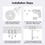 Linkstyle Support de Plafond Videoprojecteur, Universel Support de Mini Projecteur Mural au Plafond, Rotation à 90° 360°