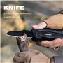 Roxon Pince multifonction CM1349 SPARK, Pince pliante multifonction 14 en 1, Ensemble d'outil multifonction portable de survie e