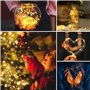 Guirlande Lumineuse 12M 120 LEDs, Girlande de Lumière IP65 Etanche Guirlandes Lumineuses Intérieur Decoration pour Mariage Fête 