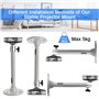 JUNMEIDO Support Plafond Videoprojecteur en Alliage d'Aluminium 21.5cm Support Retroprojecteur Rotation à 360°Anti-tremblement S