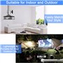 JUNMEIDO Support Plafond Videoprojecteur en Alliage d'Aluminium 21.5cm Support Retroprojecteur Rotation à 360°Anti-tremblement S