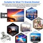 ZACUDA Kit de Matériel de Montage TV Universel 24 Pièces - Rondelles, Vis de Fixation M4/M6/M8 Vesa en Acier Inoxydable pour Sup
