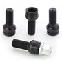 DOUDOU 4 x Boulon de Roue en Acier(M14 * 1.5 MM) Écrou de Roue Écrou de Cadenas Boulon de Protection de Roue
