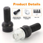 DOUDOU 4 x Boulon de Roue en Acier(M14 * 1.5 MM) Écrou de Roue Écrou de Cadenas Boulon de Protection de Roue