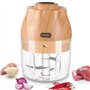 Mini robot de cuisine électrique TOPESCT - Moulin à ail portable - Petit hachoir alimentaire sans fil avec chargement USB - Pour