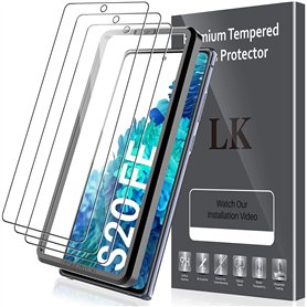 LK Lot de 3 Verre Trempé Compatible avec Galaxy S20 FE 4G/5G