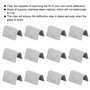 EBTOOLS pour Agrafe deflecteur Agrafes de déflecteur de Vent, Clips de retenue de Fixation de Canal de déflecteur de Pluie de Ve
