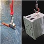 Kit de pêche magnétique 770 kg - Double face - Avec corde de 20 m - Ancrage de recherche - Gants - Diamètre : 94 mm - Pour la pê