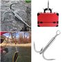 Kit de pêche magnétique 770 kg - Double face - Avec corde de 20 m - Ancrage de recherche - Gants - Diamètre : 94 mm - Pour la pê