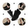 MGNLRTI Basket Homme Chaussure de Sports léger Multisports Sneakers Running Outdoor Training Gym Tennis Jogging Mode Basses Noir