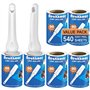 Brosse Anti Poils Animaux 540 Feuilles très adhésives - Extra Collant Rouleau adhesif Vetement