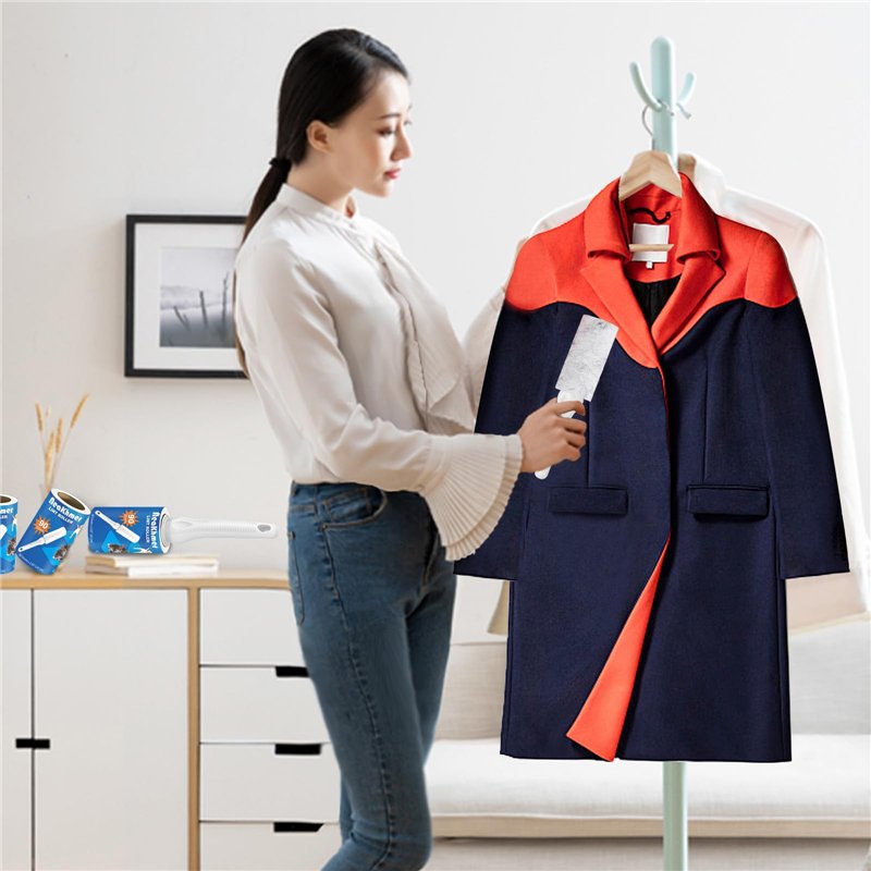 Image secondaire de Brosse Anti Poils Animaux 540 Feuilles très adhésives - Extra Collant Rouleau adhesif Vetement, Brosse Adhesive Poils Animaux