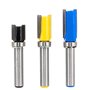 Saipor - Lot de 3 fraises à affleurer avec tige de 8 mm - Fraises à rainurer pour bois - Routeur - Fraise à copier - Outils de f