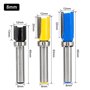 Saipor - Lot de 3 fraises à affleurer avec tige de 8 mm - Fraises à rainurer pour bois - Routeur - Fraise à copier - Outils de f