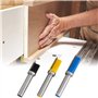 Saipor - Lot de 3 fraises à affleurer avec tige de 8 mm - Fraises à rainurer pour bois - Routeur - Fraise à copier - Outils de f