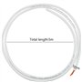 BlueXP 5M Câble en Cuivre de 4 Conducteurs Couronne de Câble Blanc Rond pour Ligne de Contrôle de Signal ou Ligne D'alimentation