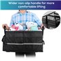 ZOVHYYA Organisateur de Coffre Voiture 68L Grande Taille Boite de Rangement Voiture Étanche Portable Pliable Isolant avec 2 Poig