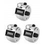 QWORK 3 Pcs Compteur Manuel en Métal