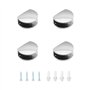 YMDZ 4Pcs Pince à Verre Pince Support en Alliage de Zinc Fixations Réglable Support pour le Verre ou le Bois de 8 ~ 10 mm D'épai