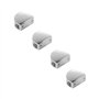 YMDZ 4Pcs Pince à Verre Pince Support en Alliage de Zinc Fixations Réglable Support pour le Verre ou le Bois de 8 ~ 10 mm D'épai