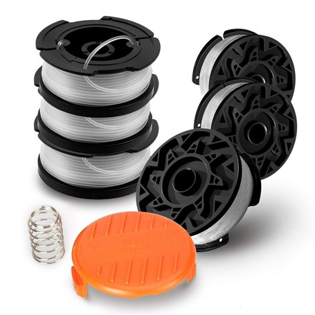 Lot de 6 Bobines A6485 A6481 pour Black Decker Coupe-Bordures