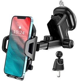 Support Telephone Voiture pour Apple iPhone 16 16e 15 14 13 12 Pro Max SE 2022/16 Plus XR /13 Mini