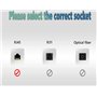 Ausla Câble d'extension Ethernet Adaptateur de Câble Répartiteur de Connecteur de Transfert de Port Mâle à 3 Femelle Réseau RJ45