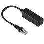 Ausla Câble d'extension Ethernet Adaptateur de Câble Répartiteur de Connecteur de Transfert de Port Mâle à 3 Femelle Réseau RJ45