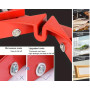 Litensh 4 PCS serre joints à angle droit de 90 degrés, serre joint angle droit pince angle droit presse cadre pour travail du bo