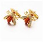 Boutons de manchette abeille pour homme Boutons de manchette en forme de frelon en cristal boutons de manchette abeille guêpe fr