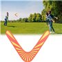 Guador Boomerang en Bois, 2 Pièces Premium Durable Boomerang en Bois Boomerang en Bois en Forme de V Jouet Volant Throwback en F
