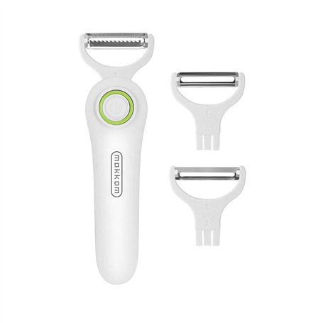 min Éplucheur électrique Éplucheur de légumes Orbital avec Lames multifonctionnelles en Acier Inoxydable Éplucheur de Julienne R