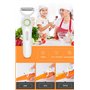 min Éplucheur électrique Éplucheur de légumes Orbital avec Lames multifonctionnelles en Acier Inoxydable Éplucheur de Julienne R