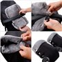 MaoXinTek Gants de Poussette Doux Chaud Coupe-Vent et Imperméable Moufles d'hiver pour Poussette, Vélo, Fauteuil Roulant et Ains