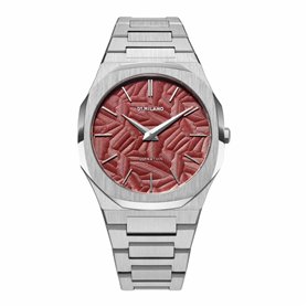 Montre Homme D1 Milano ULTRA THIN BARN RED Noir Argenté (Ø 40 mm)
